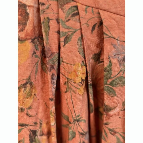 Vintage Country Line Womens Floral Midi Dress Sz 8 Milkmaid Cottagecore Romantic - Picture 8 of 16